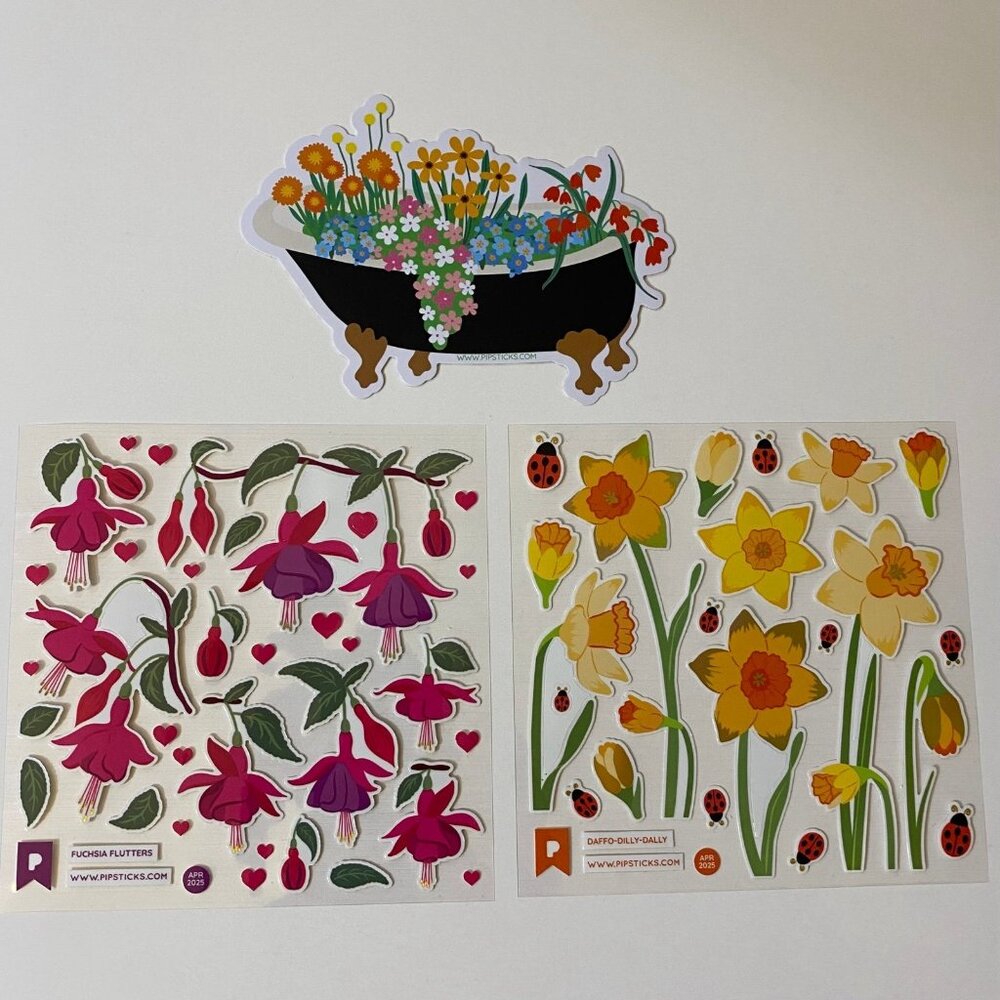 Pipsticks Floral Stickers Set
